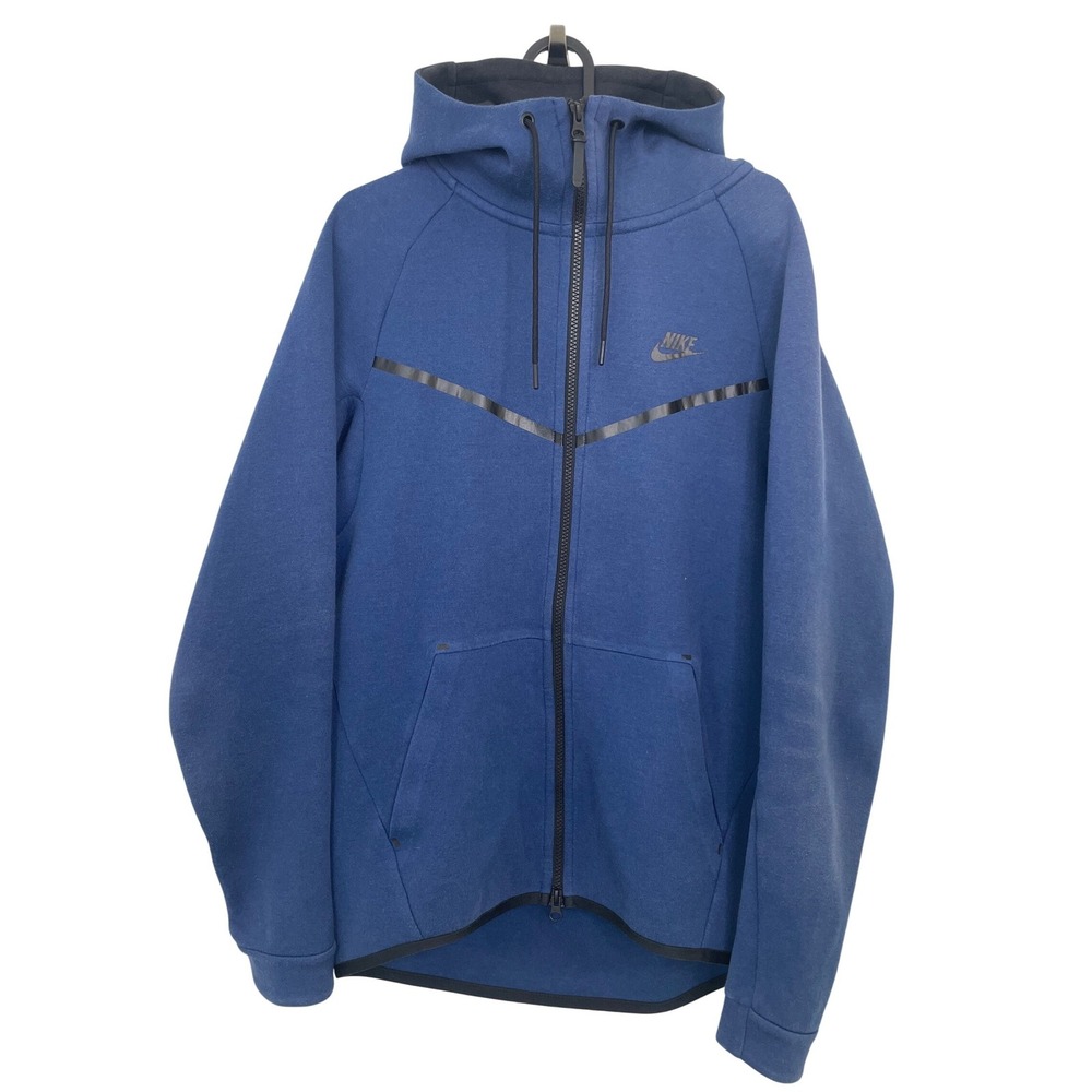 Nike Hoodie Tech Fleece Windrunner Blue Size Small